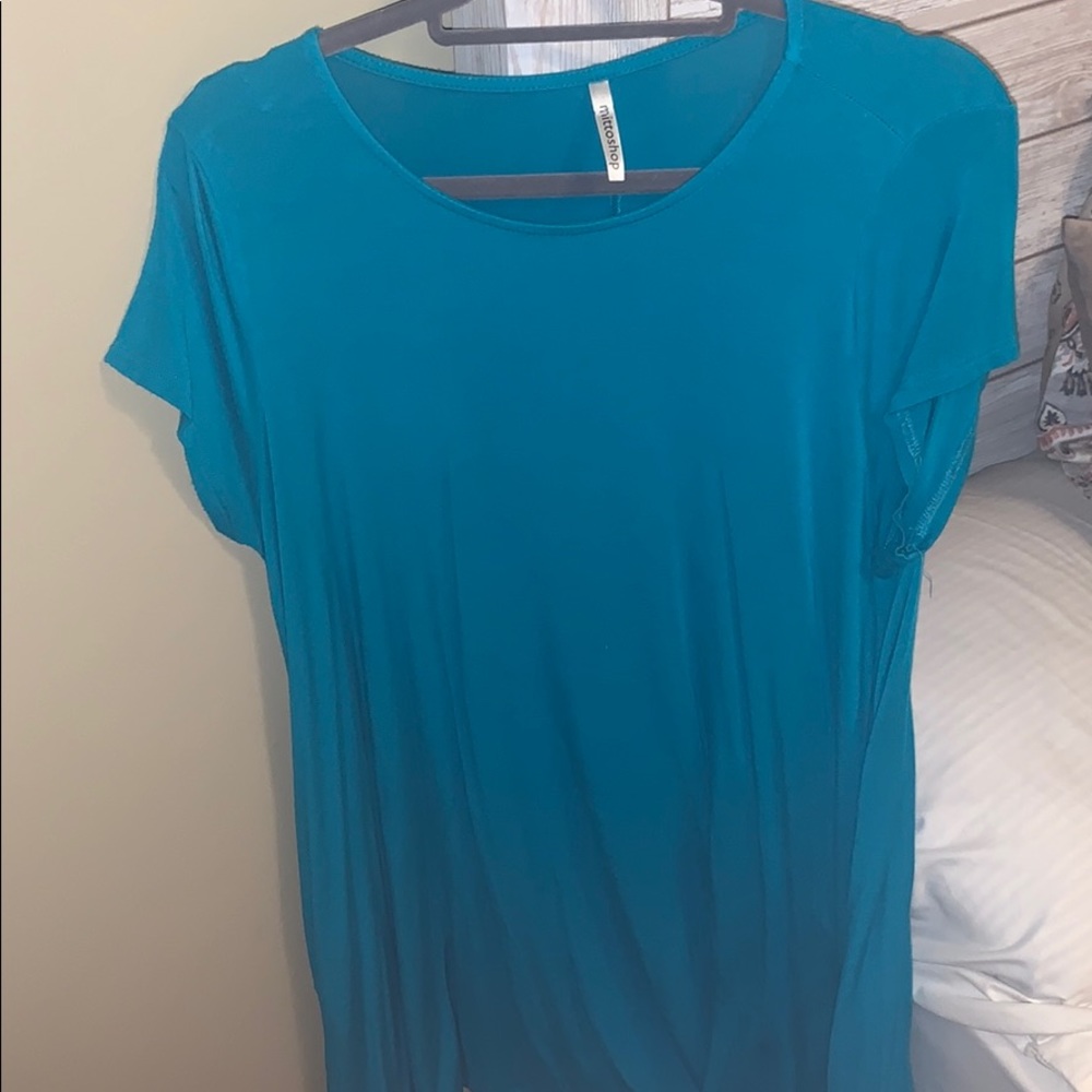 Aqua dress with pockets!